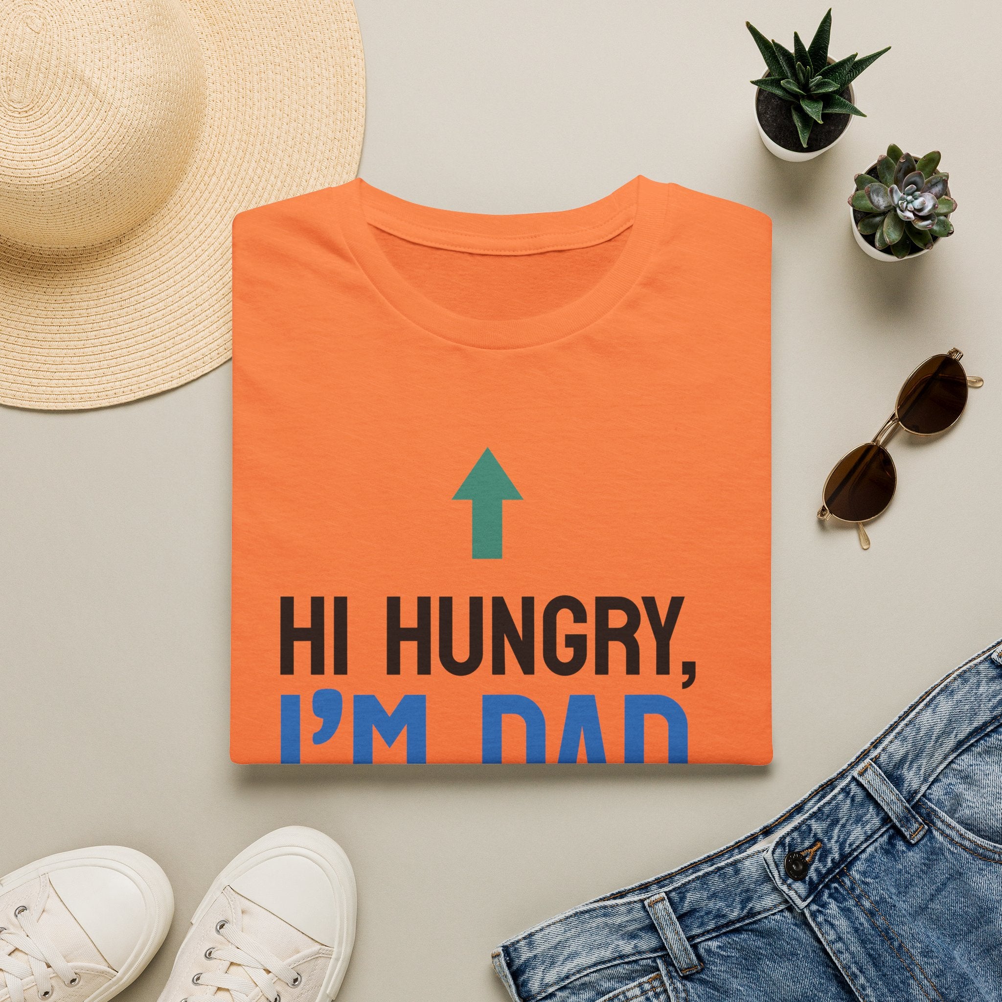 Hi Hungry I'm Dad T-Shirt | Funny Dad Joke Shirt