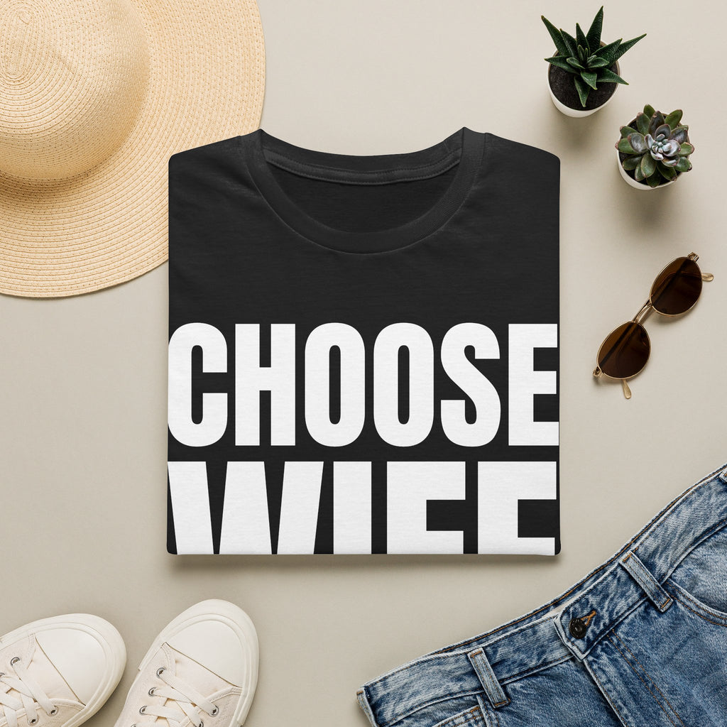 Choose Wife Retro Bridal Party T-Shirt | Bachelorette & Hen Party Tee