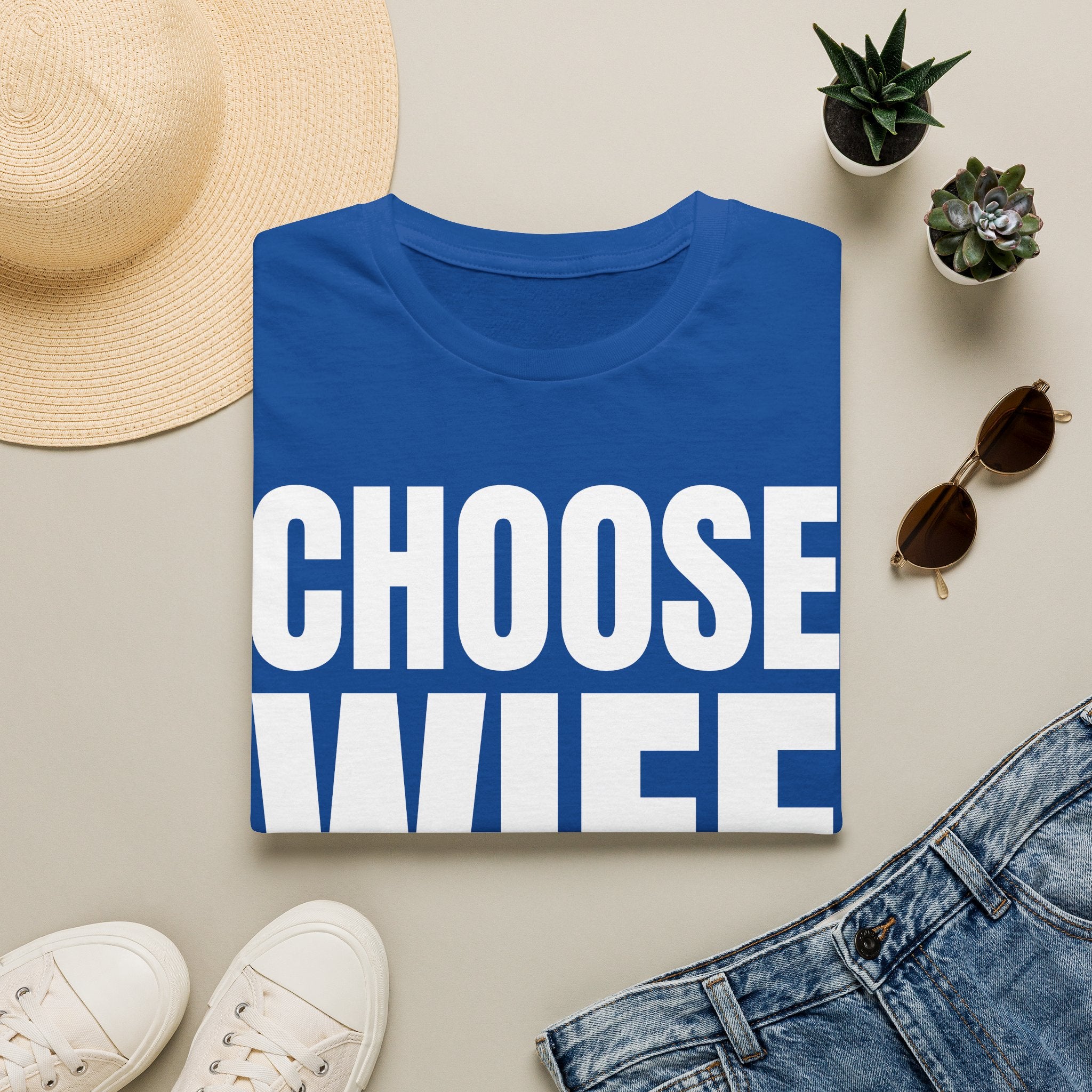 Choose Wife Retro Bridal Party T-Shirt | Bachelorette & Hen Party Tee