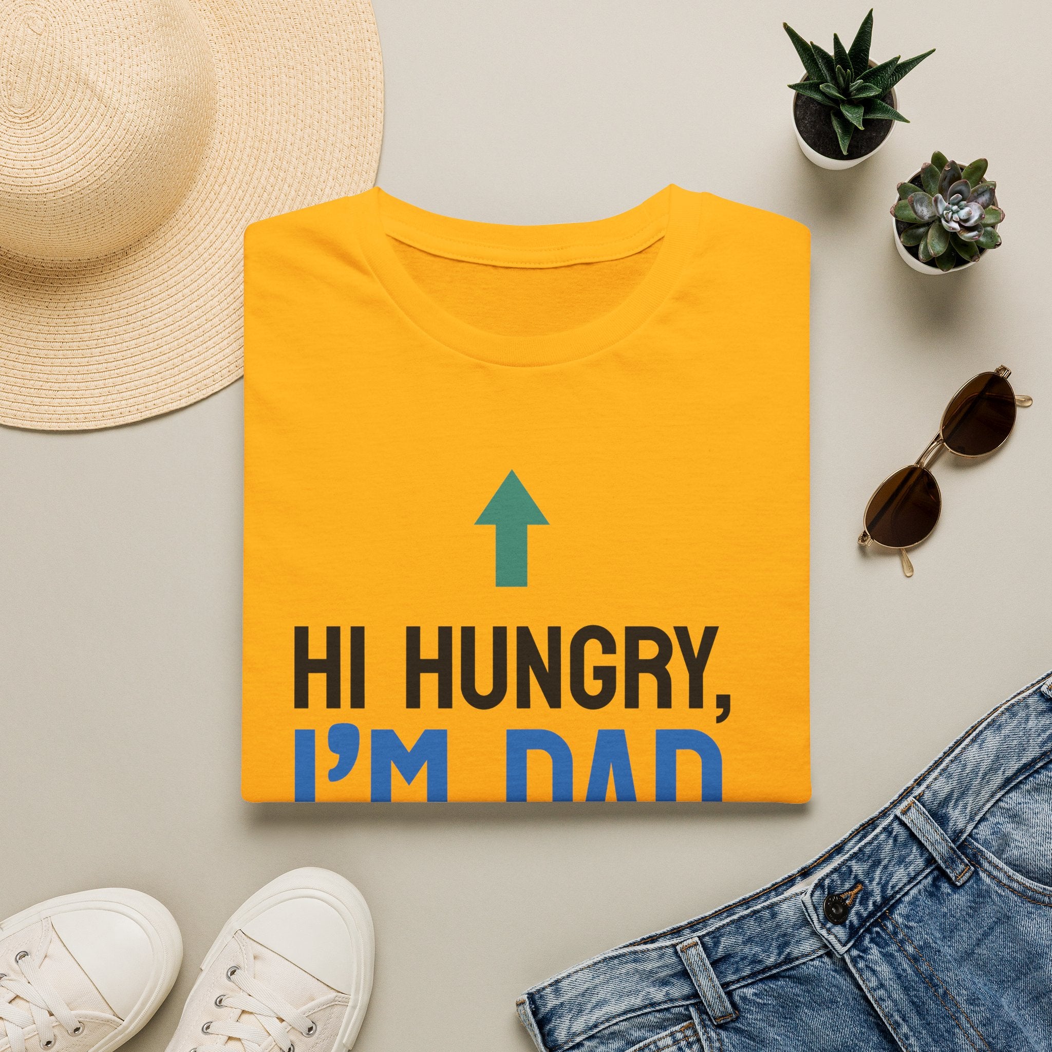 Hi Hungry I'm Dad T-Shirt | Funny Dad Joke Shirt