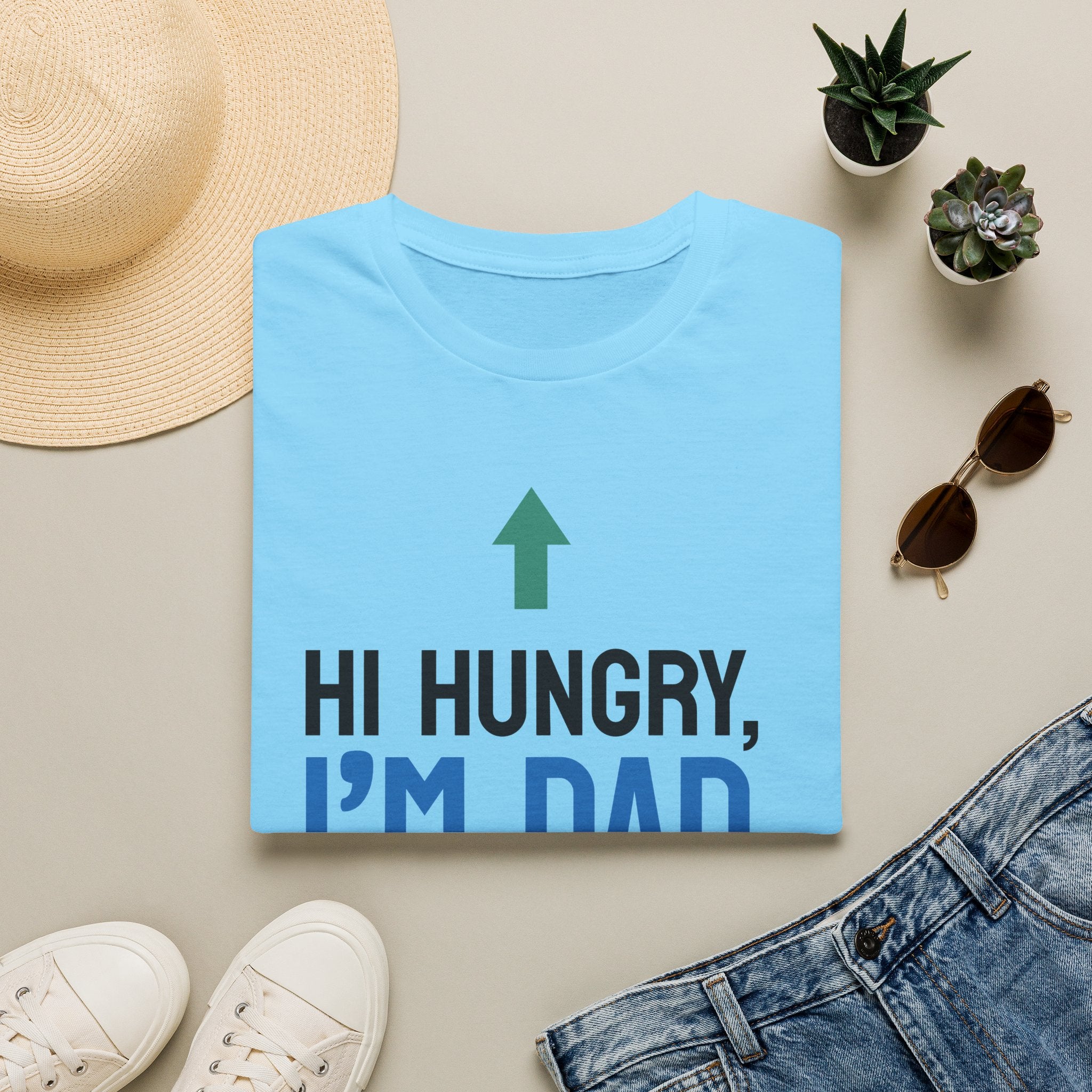 Hi Hungry I'm Dad T-Shirt | Funny Dad Joke Shirt