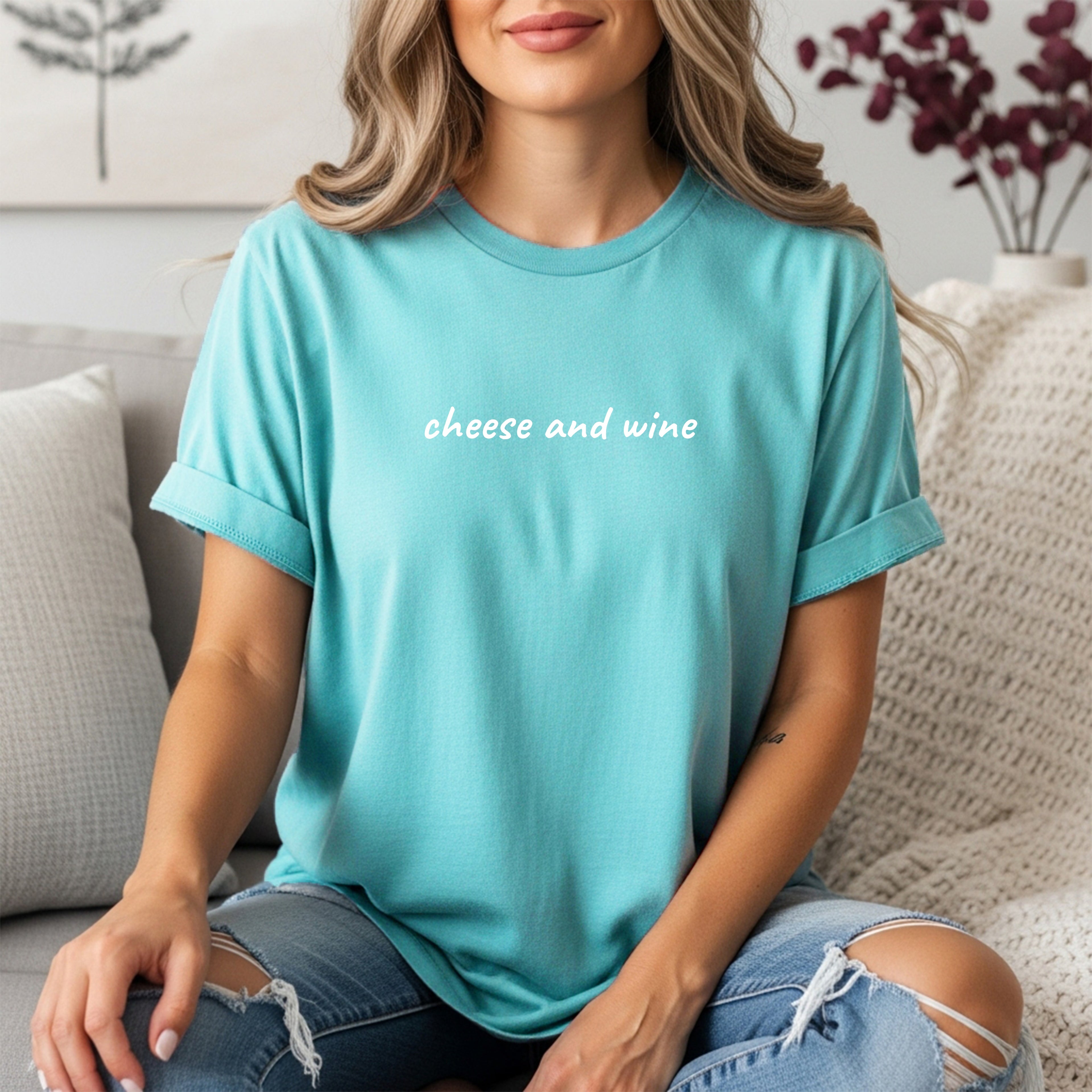 Cheese & Wine Tee | Charcuterie Lover Shirt