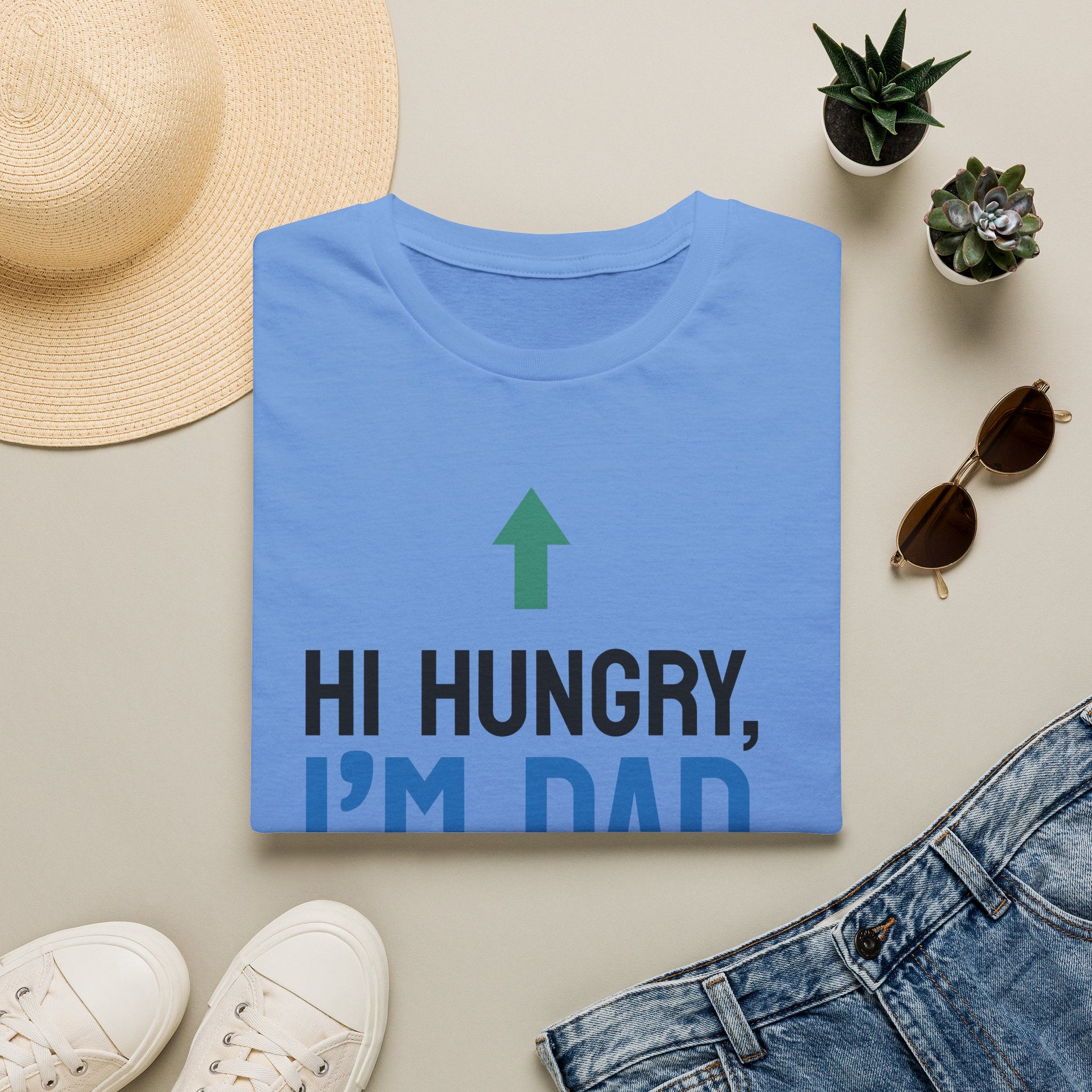 Hi Hungry I'm Dad T-Shirt | Funny Dad Joke Shirt
