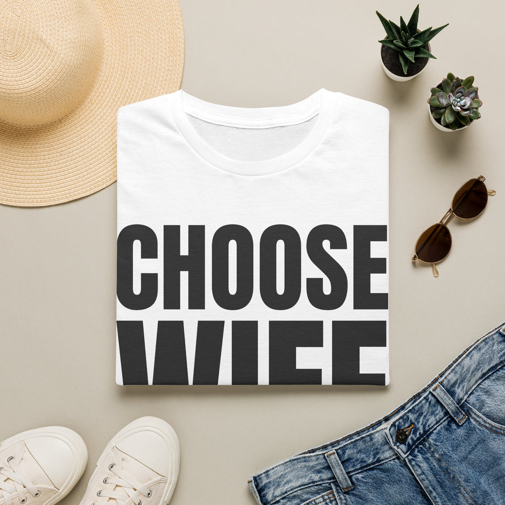 Choose Wife Retro Bridal Party T-Shirt | Bachelorette & Hen Party Tee