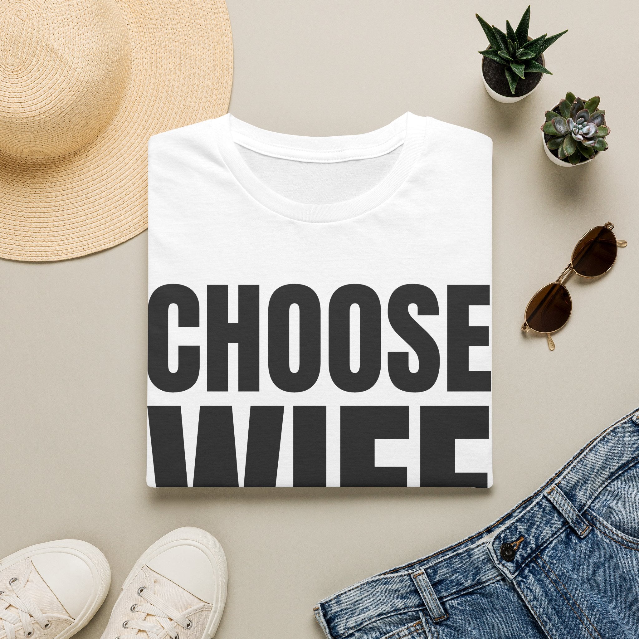 Choose Wife Retro Bridal Party T-Shirt | Bachelorette & Hen Party Tee