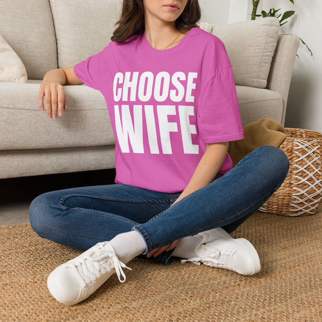 Choose Wife Retro Bridal Party T-Shirt | Bachelorette & Hen Party Tee
