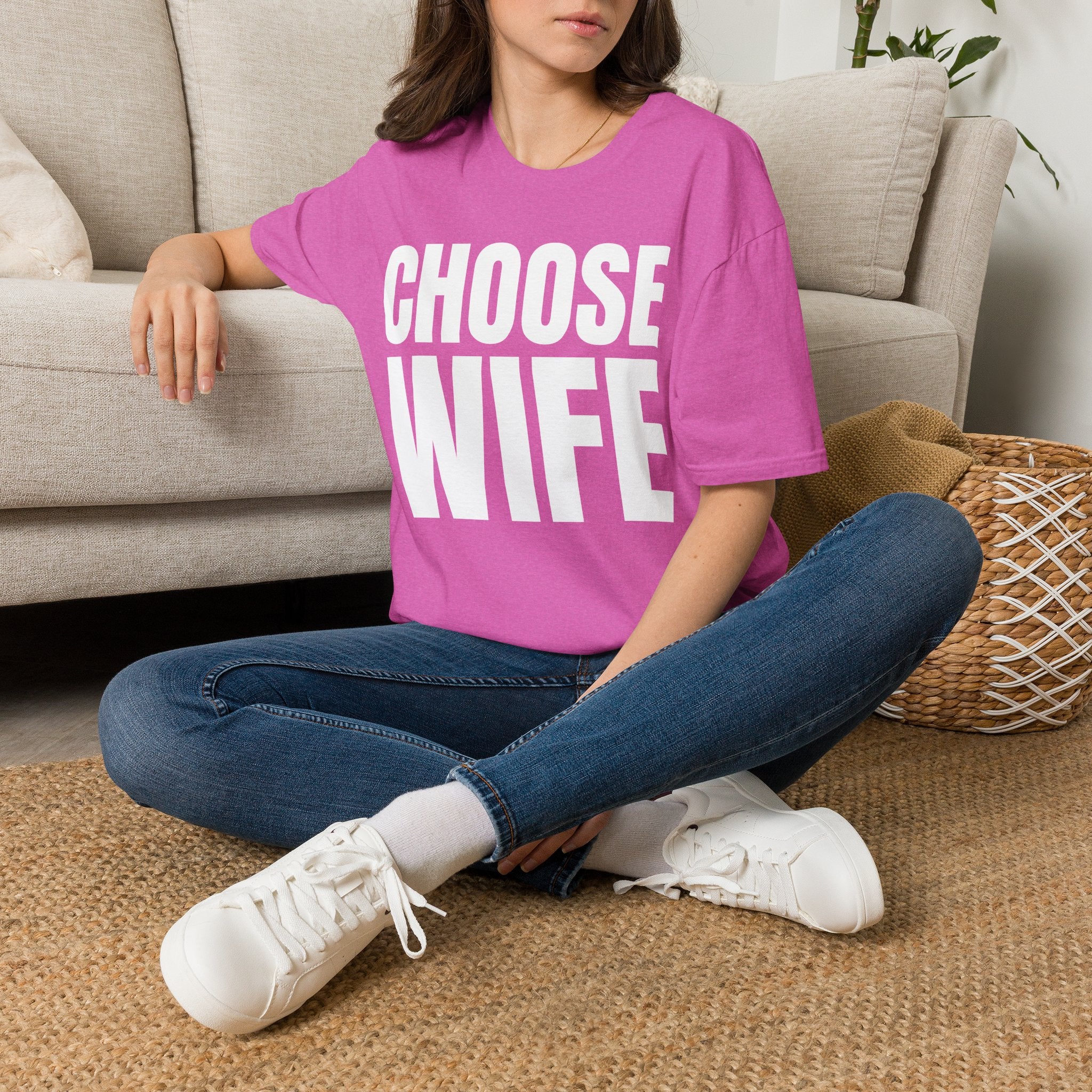 Choose Wife Retro Bridal Party T-Shirt | Bachelorette & Hen Party Tee